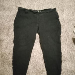 Black and blue pants